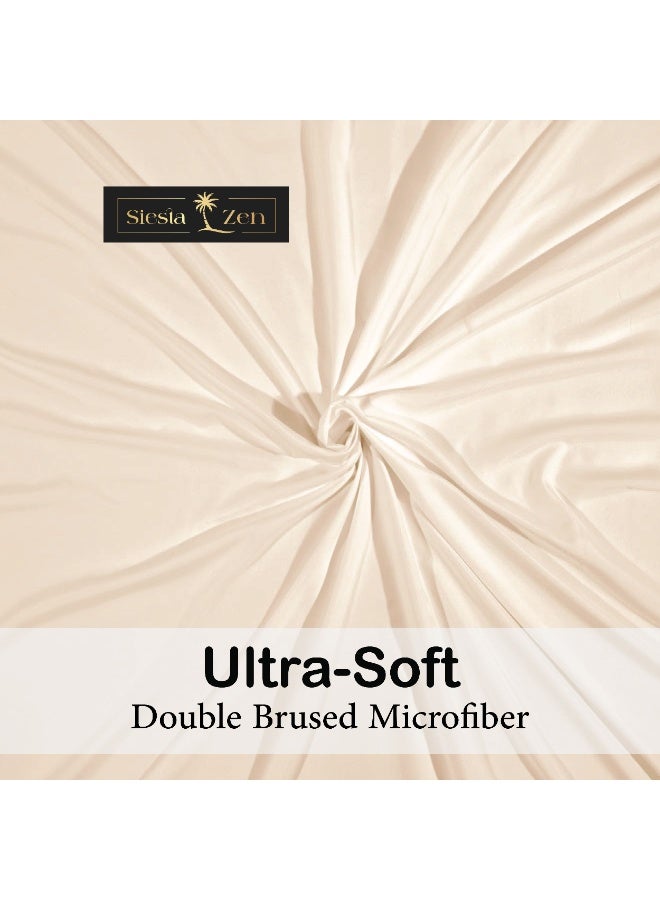 Siesta Zen Microfiber Fitted Bed Sheet 30cm Deep Pocket, Wrinkle-Resistant, Machine Washable, Soft, Cozy & Fade-Resistant – Perfect Fit for a Comfortable Night’s Sleep - Image 3